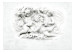 Fototapete Religiöses Motiv - Engelsskulpturen auf glattem Hintergrund in Weiß 125058 additionalThumb 1