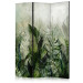 Deko Paravent In the Morning Dew - A Landscape of Leaves on a Green Background [Room Dividers] 150958