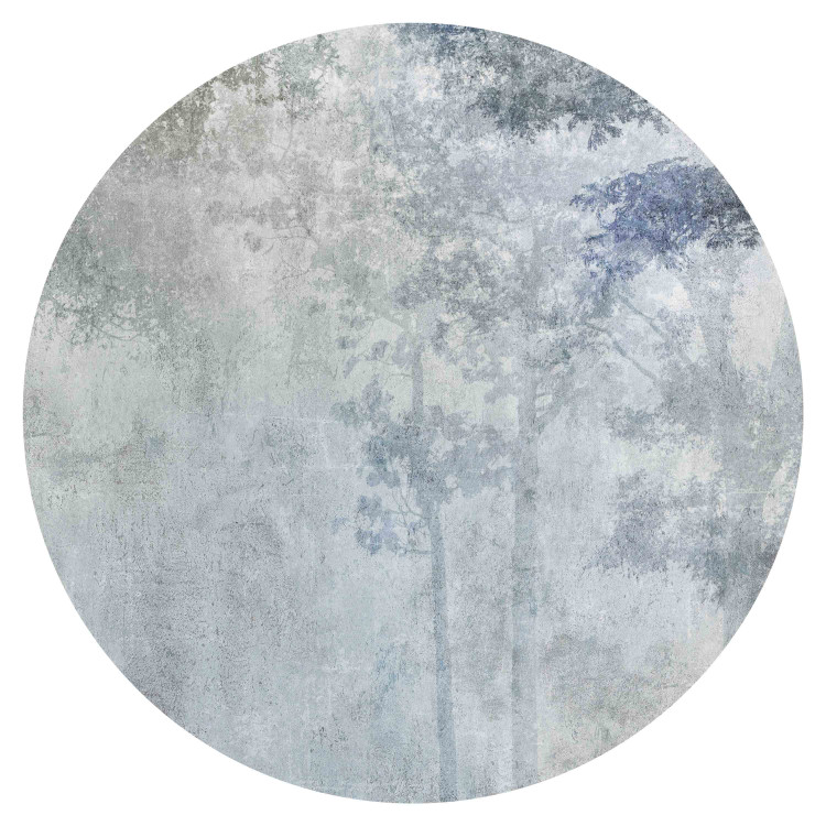 Wandtattoo Morning in the Fog - Forest and Trees in Shades of Blue and Gray 151458 additionalImage 1