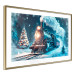 Poster Christmas Locomotive - A Train Traveling Through a Snowy Forest at Night 151868 additionalThumb 8