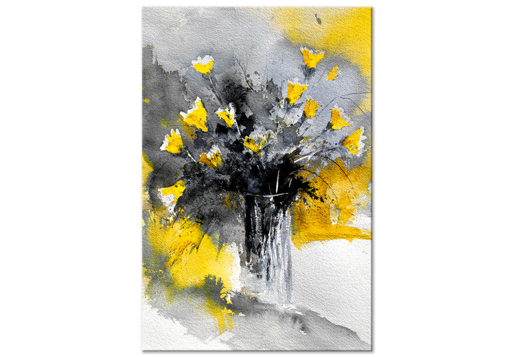 Bild auf Leinwand Bouquet of Colours (1 Part) Vertical Yellow 123078