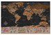 Wandbild XXL World: Brown Map [Large Format] 125478