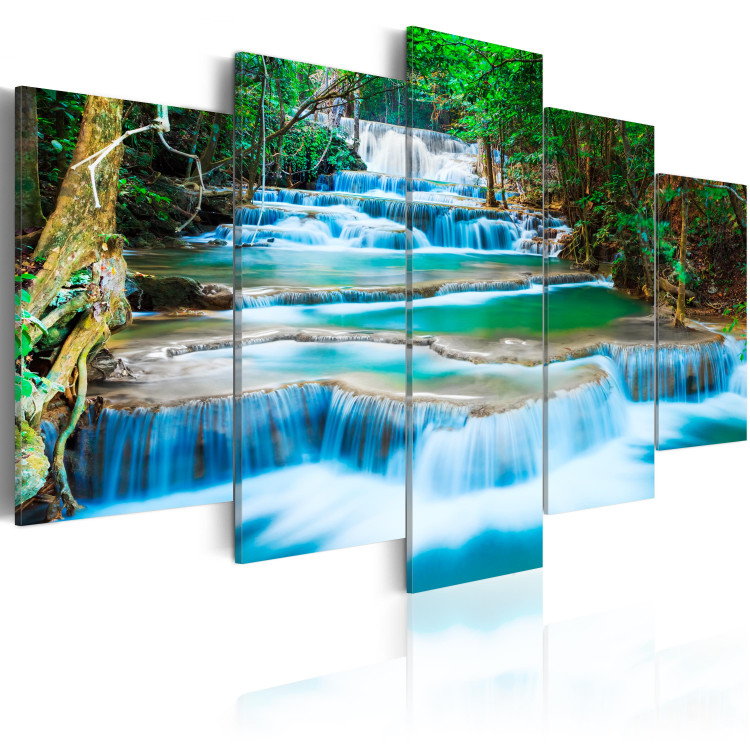Wandbild Blauer Wasserfall in Kanchanaburi, Thailand 58778 additionalImage 2