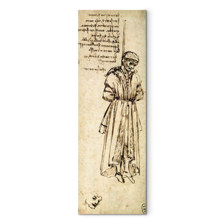 Wandbild Study of the Hanged Bernardo di Bandino Baroncelli, assassin of Giuliano de Medici 152698