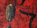 Wandbild Treffen von Rot und Braun (4-teilig) - Abstraktion mit Figuren 47298 additionalThumb 2