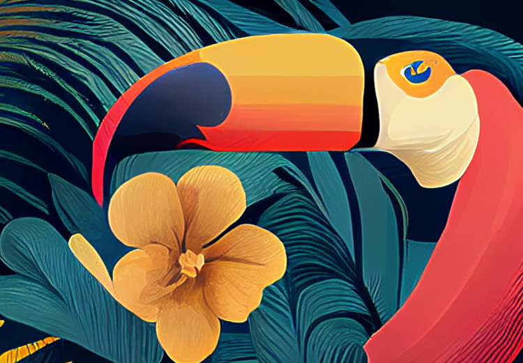 Bild Birds in the Jungle - Toucans Among Lush Exotic Flowers and Foliage 151809 additionalImage 4