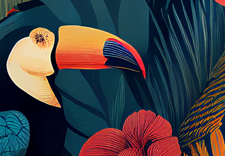 Bild Birds in the Jungle - Toucans Among Lush Exotic Flowers and Foliage 151809 additionalImage 5