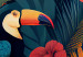Bild Birds in the Jungle - Toucans Among Lush Exotic Flowers and Foliage 151809 additionalThumb 5