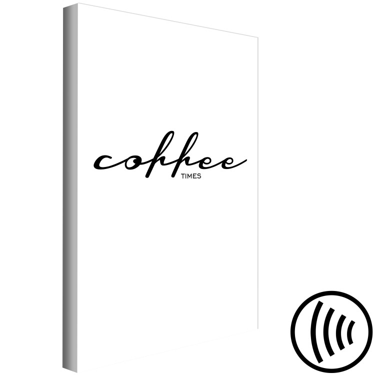 Wandbild Kaffeezeit - Schwarz-Weiß-Schriftzug Coffe Times für die Küche 122919 additionalImage 6