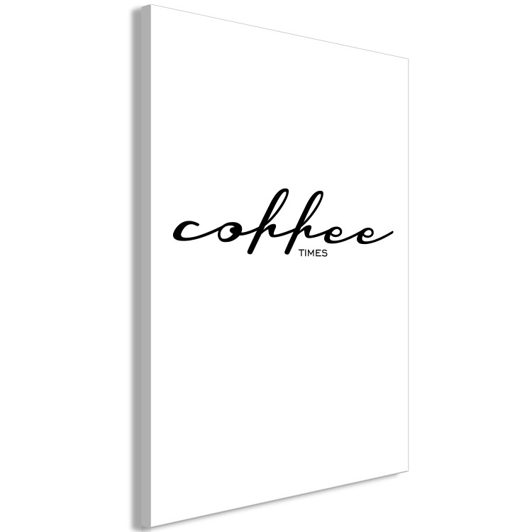 Wandbild Kaffeezeit - Schwarz-Weiß-Schriftzug Coffe Times für die Küche 122919 additionalImage 2