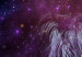 Leinwandbild Löwe am sternenklaren Himmel - moderne Abstraktion in dunklen Tönen 134219 additionalThumb 4