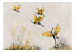 Vlies Fototapete Geese at Sunset - Birds Painted With Ink and Gold 146019 additionalThumb 1