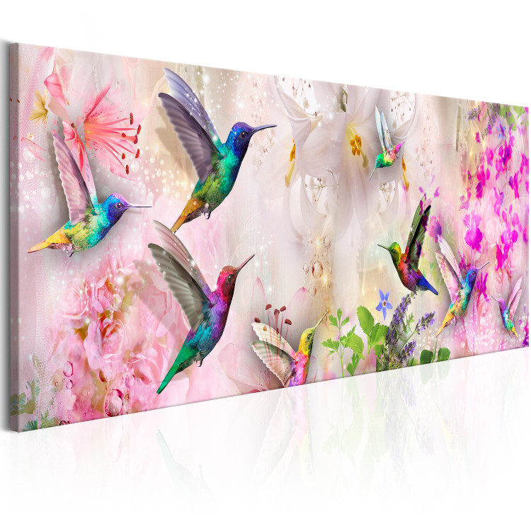 Wandbild Colourful Hummingbirds (1 Part) Narrow 108029 additionalImage 2