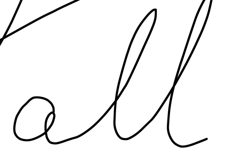 Wandbild Lineares Blatt - minimalistische Grafik als Line Art mit Text 131729 additionalImage 5