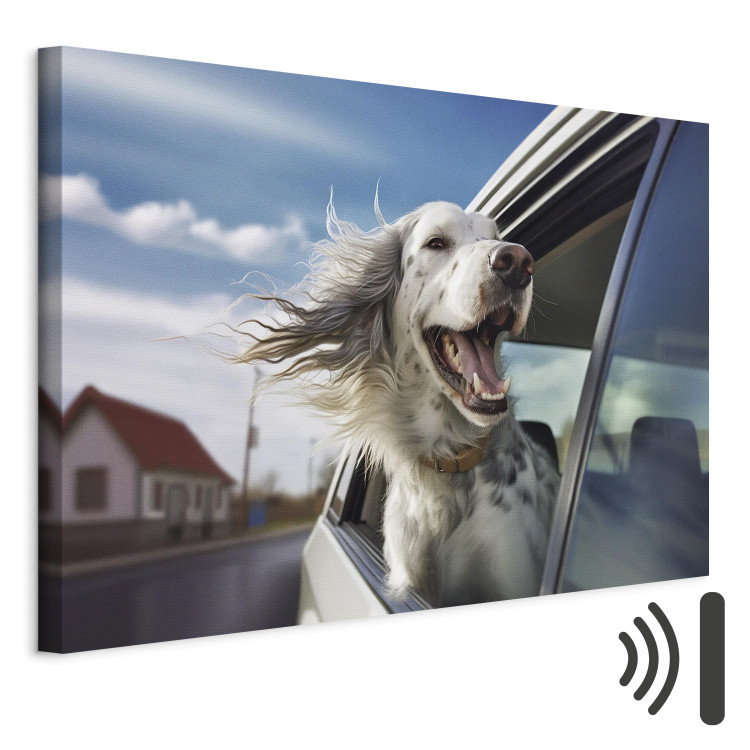Bild AI Dog English Setter - Animal Catching Air Rush While Traveling by Car - Horizontal 150229 additionalImage 8