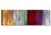 Leinwandbild Energie der Farben (1-teilig) - Handgemalte abstrakte Farbkomposition 118339