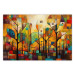 Wandposter Colored Forest - A Geometric Composition Inspired by Klimt’s Style 151139
