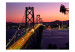 Vlies Fototapete Architektur von San Francisco - beleuchtete Golden Gate Bridge 97239 additionalThumb 1