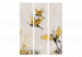Raumteiler Geese at Sunset - Birds Painted With Gold and Ink 146149 additionalThumb 3
