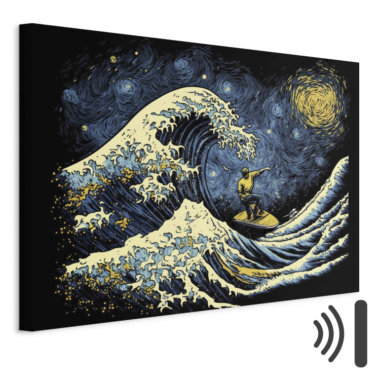 Leinwandbild Surfer on a Wave - Impressionistic Image Generated by AI 151049 additionalImage 8