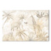Leinwandbild XXL Tropical Safari - Wild Animals in Beige Shades [Large Format] 151249