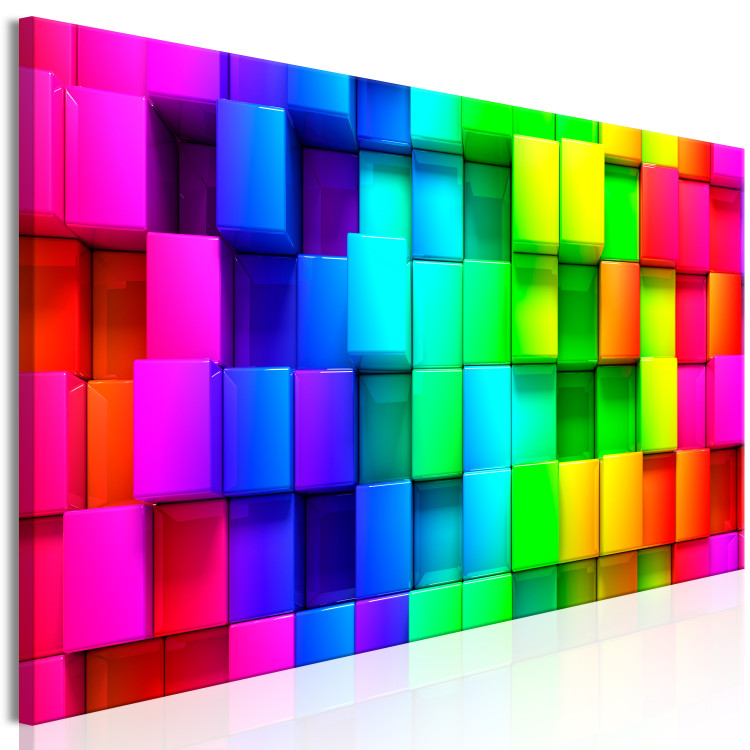 Wandbild Colourful Cubes (1 Part) Narrow 113759 additionalImage 2