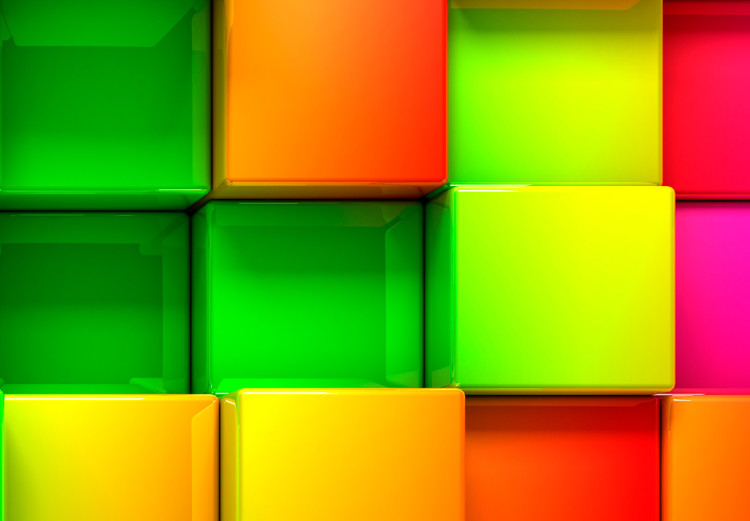 Wandbild Colourful Cubes (1 Part) Narrow 113759 additionalImage 4