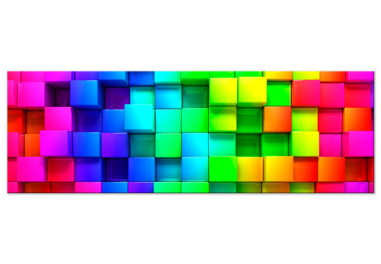 Wandbild Colourful Cubes (1 Part) Narrow 113759