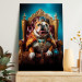 Wandbild AI Dog English Bulldog - Animal in the Role of King on the Throne - Vertical 150259 additionalThumb 11