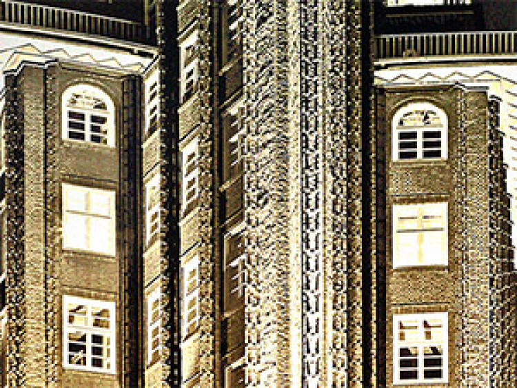 Bild auf Leinwand Geheimnisvolle Architektur von Hamburg  50559 additionalImage 3