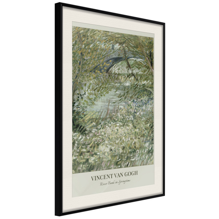 Wandposter Van Gogh Reproduction - The Riverside in Spring in Shades of Green 150069 additionalImage 7