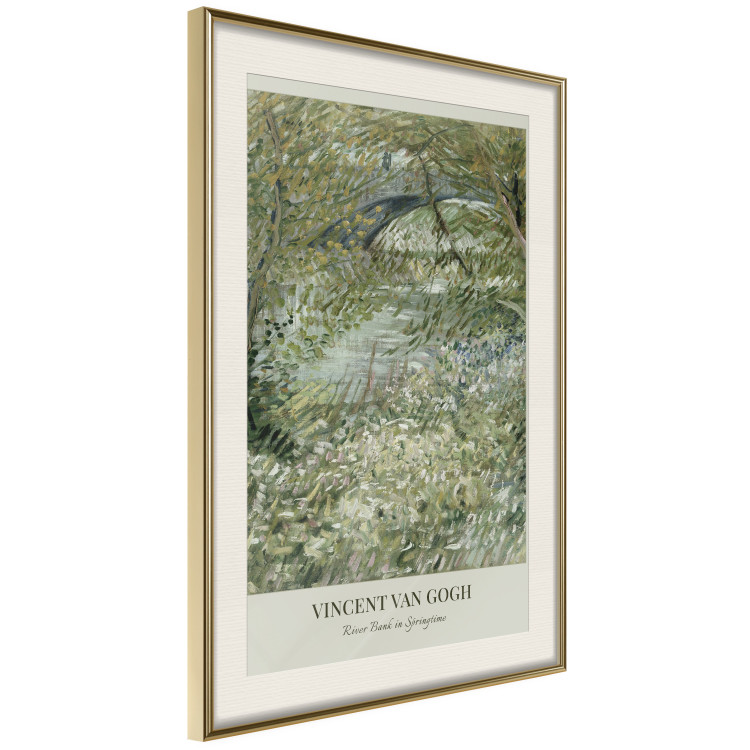 Wandposter Van Gogh Reproduction - The Riverside in Spring in Shades of Green 150069 additionalImage 10