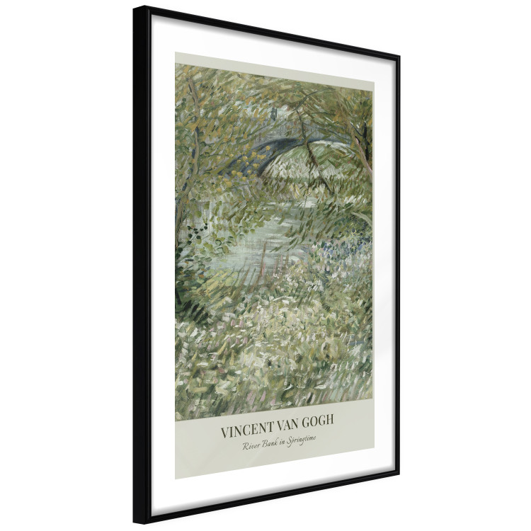 Wandposter Van Gogh Reproduction - The Riverside in Spring in Shades of Green 150069 additionalImage 6