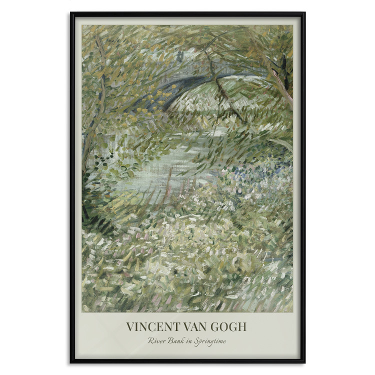 Wandposter Van Gogh Reproduction - The Riverside in Spring in Shades of Green 150069 additionalImage 22