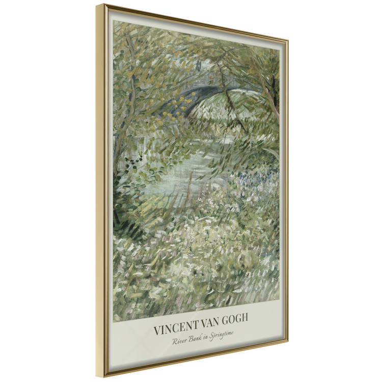 Wandposter Van Gogh Reproduction - The Riverside in Spring in Shades of Green 150069 additionalImage 8