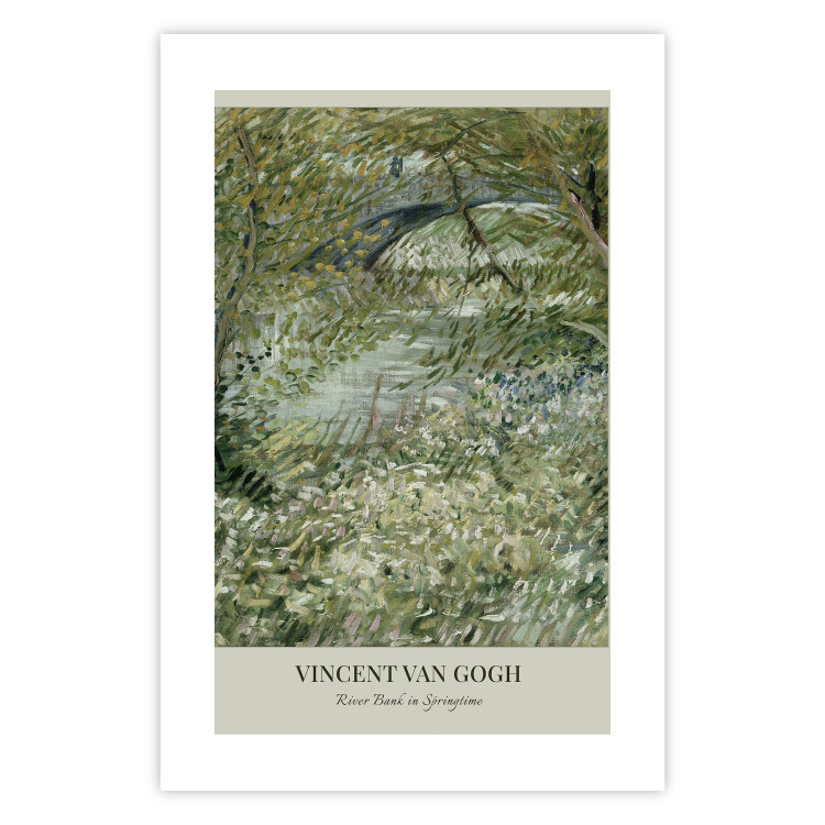 Wandposter Van Gogh Reproduction - The Riverside in Spring in Shades of Green 150069 additionalImage 21