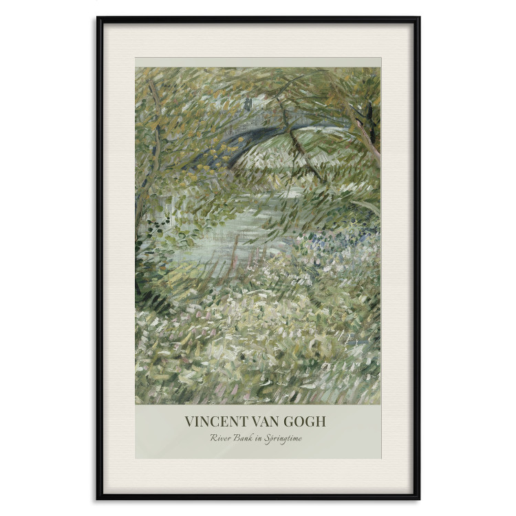 Wandposter Van Gogh Reproduction - The Riverside in Spring in Shades of Green 150069 additionalImage 26