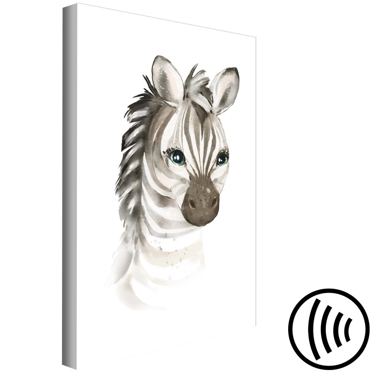 Wandbild Zeichnung mit freudigem Zebra -  aquarellartige Komposition 136379 additionalImage 6