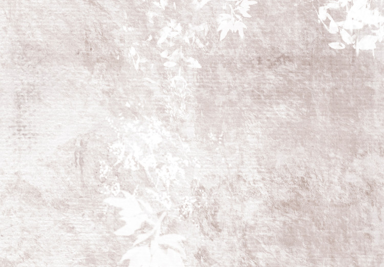 Fototapete Zarte Ranken - Hängende weiße Schattenpflanzen auf beiger Textur 144679 additionalImage 4