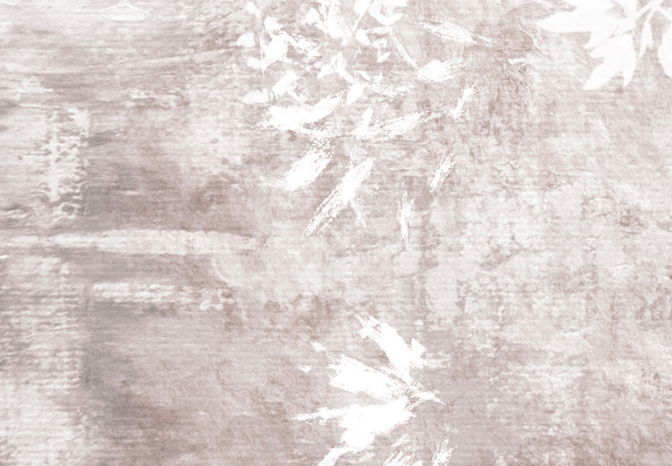 Fototapete Zarte Ranken - Hängende weiße Schattenpflanzen auf beiger Textur 144679 additionalImage 3