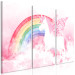 Wandbild Pink Unicorn Power - Rainbow Composition With an Animal 151779 additionalThumb 2