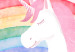 Wandbild Pink Unicorn Power - Rainbow Composition With an Animal 151779 additionalThumb 4