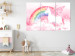 Wandbild Pink Unicorn Power - Rainbow Composition With an Animal 151779 additionalThumb 3