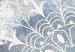 Wandbild XXL Mandala - A Bright Cream-Colored Ornament on a Blue Background [Large Format] 151189 additionalThumb 4