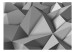 Fototapete Graphischer Raum - futuristische graue Abstraktion mit 3D-Illusion 60089 additionalThumb 1
