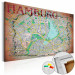Dekorative Pinnwand Hamburg [Cork Map] 92189
